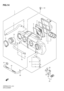 GSF650 (ABS) Воздухоочиститель