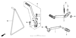 NSF100 Pedal + kick starter arm