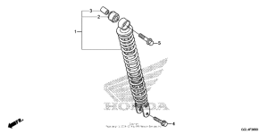NCH50 Задние амортизаторы