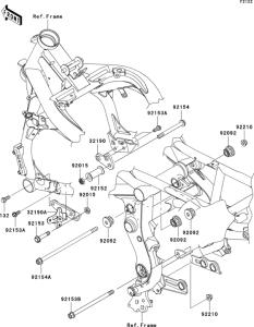 ER650 Крепление двигателя