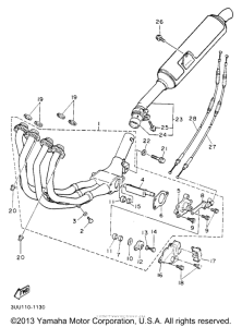 FZR600RBC Выхлопная система