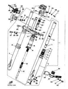 XT500 Передняя вилка