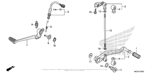 VFR1200F (DCT) Педали