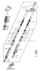 YH50 Передняя вилка