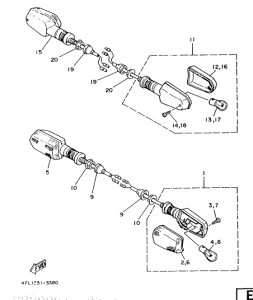 TZR125 Поворотники