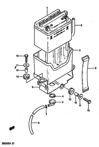 DR250 Аккумулятор