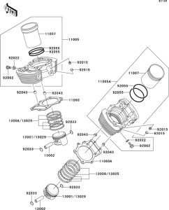  Цилиндр и поршни
