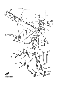 XJ600S Передний тормозной цилиндр