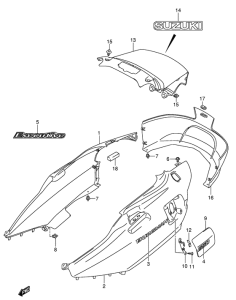 AN650 (ABS) Боковая крышка