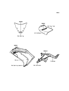 EX400 デカール(ホワイト)(EFF)
