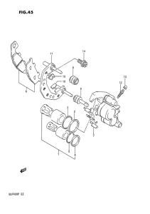 GSF400 Передний суппорт