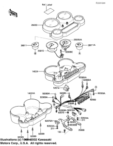 ZX900 Спидометр
