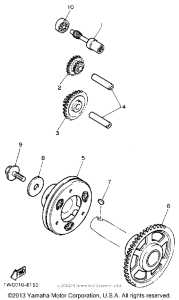 FZR400SAC Муфта стартера