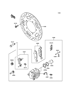 VN900 Передний тормоз