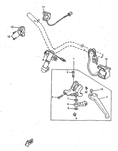 CW50RSX Handle switch. lever