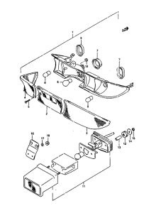 AH100 Задний комбинированный сигнал