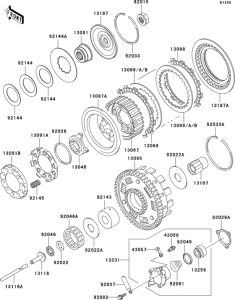 VN1500 Сцепление