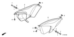CBF150 Боковая крышка