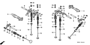 XRV650 Распред вал / клапана