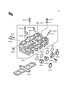 ZR750 Головка цилиндров