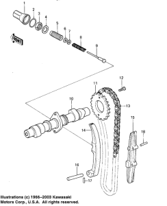 KZ400 Camshaft / chain / tensioner