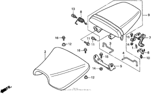 CBR900RR Сиденье