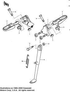 KDX450 Footrests / stand