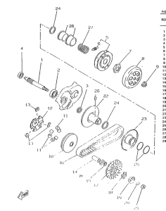 CW50RS Сцепление