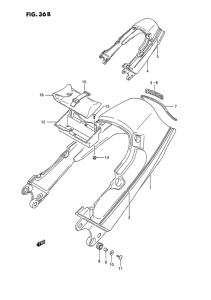 GSX1100 Обтекатель сидения