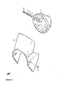 DR125 Фара головного света
