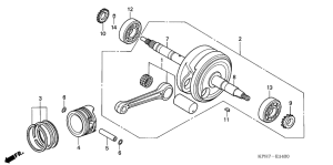 ANF125 Crankshaft / piston
