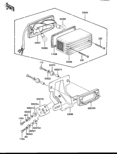 KZ1000 Taillight unit ass`y