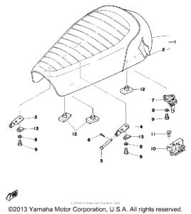 DT175C Сиденье