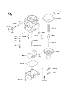 EL250 Carburetor parts(1 / 2)
