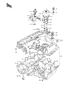 KZ1000 Crankcase / breather cover