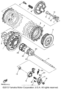 FZR600RB Сцепление