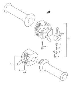 GSX750 Рулевой переключатель