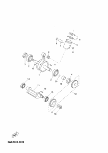 TZR50 Коленчатый вал и Поршень