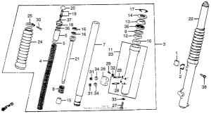 CR250R Front fork 81