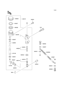 ZG1200 Задний торм цилиндр