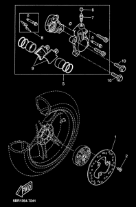 YQ50 Задний суппорт