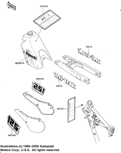 KX125 Наклейки