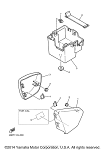 XV250FB Боковые обтекатели