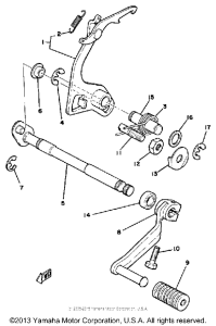 DT175H Shift shaft - pedal
