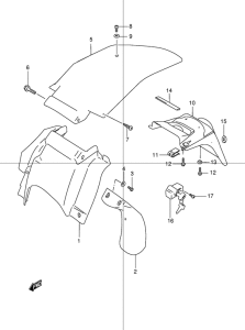 DR250 Заднее крыло