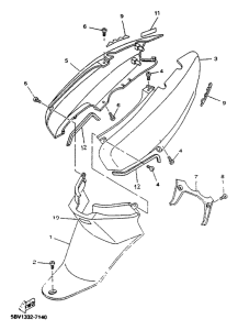YN50R Боковые обтекатели