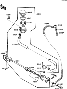 VN1500 Задний торм цилиндр