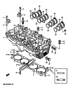 GSX-R1100 Головка цилиндров