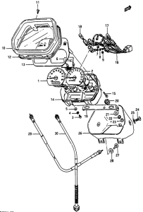 RG50 Спидометр-тахометр