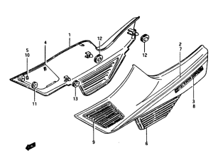 GS1150 Обтекатель задний